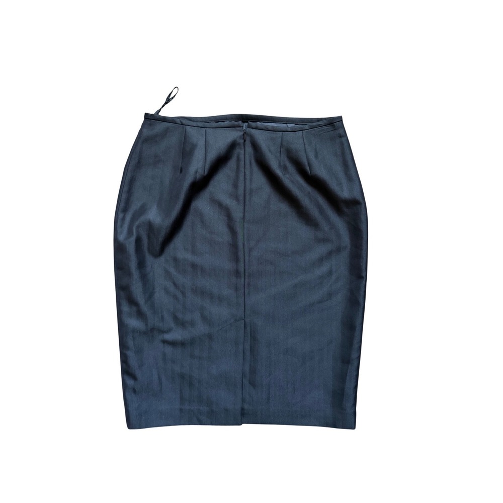 Calvin Klein Pencil Skirt Womens 8 Black Shadow Stripe Professional CS850901 New